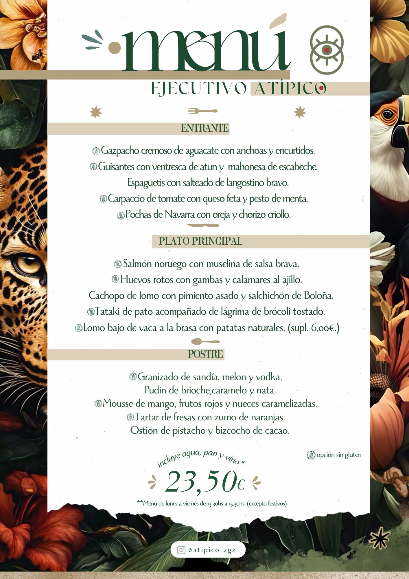 A4 menu (A4)