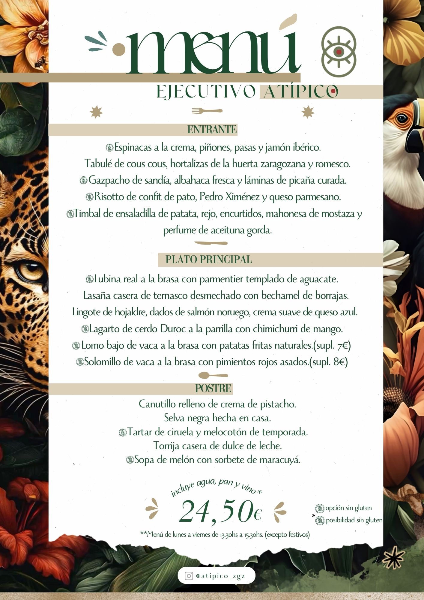 A4 menu (A4)